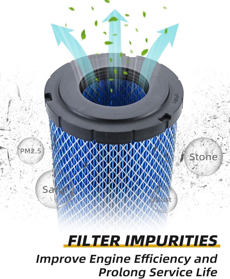 QUICKWOLF 7082265 Air Filter Compatible for Polaris Ranger 1000 Ranger XP 1000 Ranger Crew XP 1000 2018 2019 2020 2021 2022 2023 2024 2025 2Pcs - Image 2